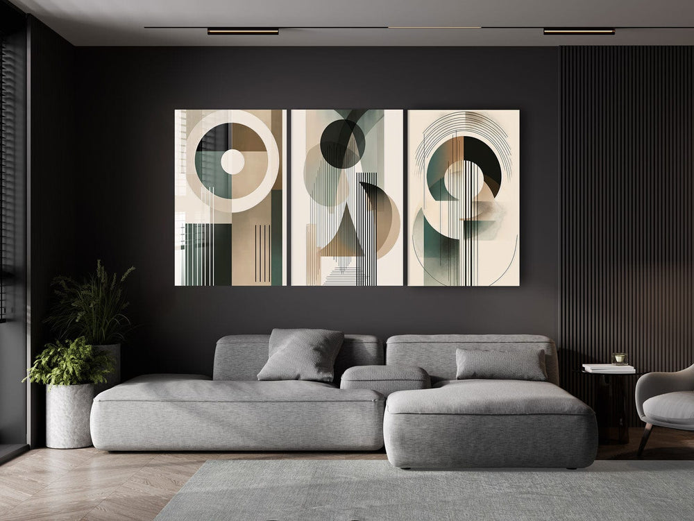 Artronauts Glass Print Geometric Abstract II - Trinity