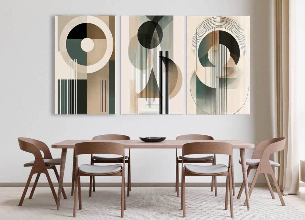 Artronauts Glass Print Geometric Abstract II - Trinity