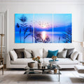 Artronauts Glass Print Blue Sunset - Trinity