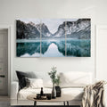 Artronauts Glass Print Cold Mountains - Trinity