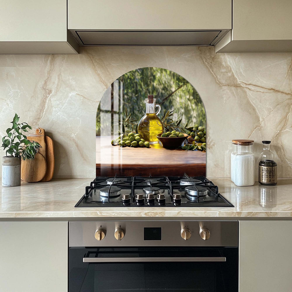 Artronauts Glass Print Olive Oil II - Glass Splashback