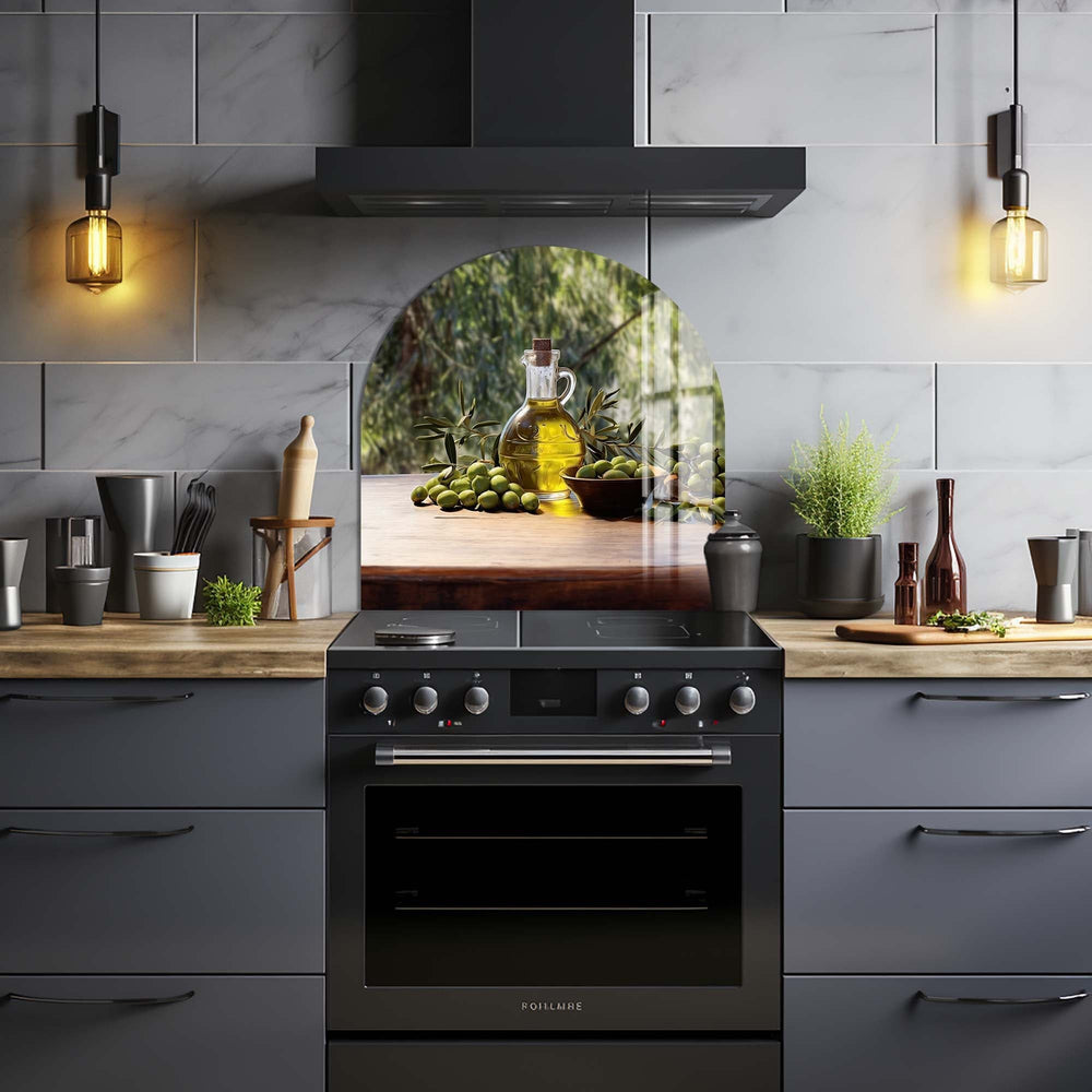 Artronauts Glass Print Olive Oil II - Glass Splashback