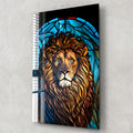 Artronauts Glass Print Lion II Stained Glass Effect