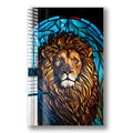 Artronauts Glass Print Lion II Stained Glass Effect