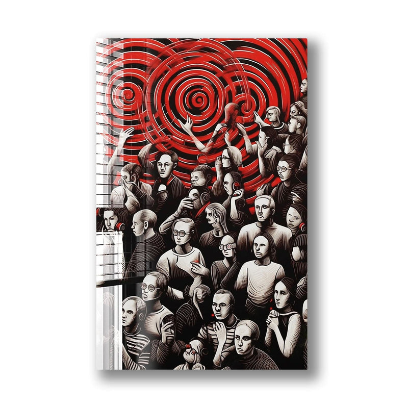 Artronauts Glass Print Hypnotize