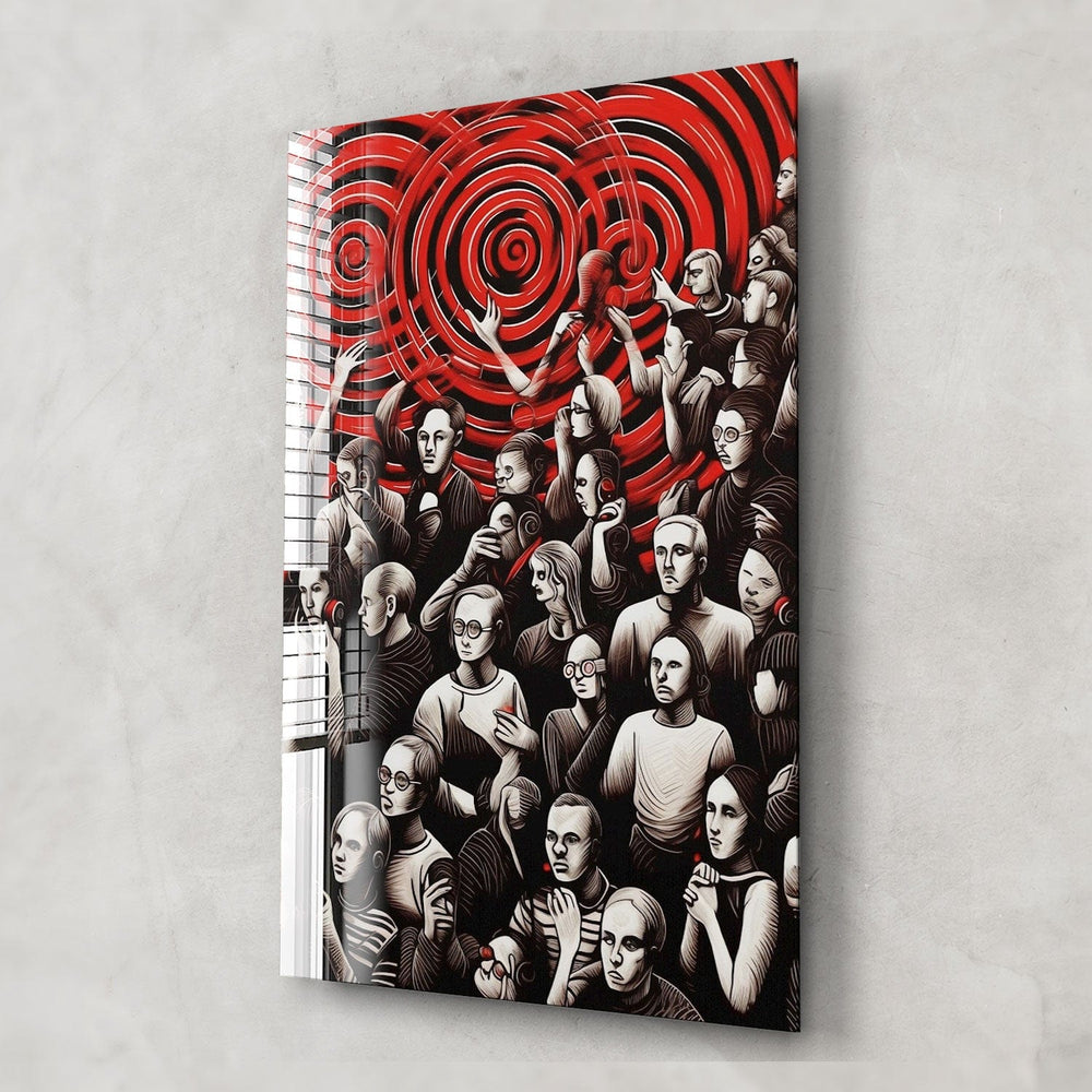Artronauts Glass Print Hypnotize