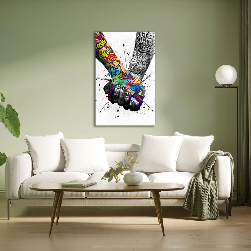 Artronauts Art Glass Print World Unity - Peace