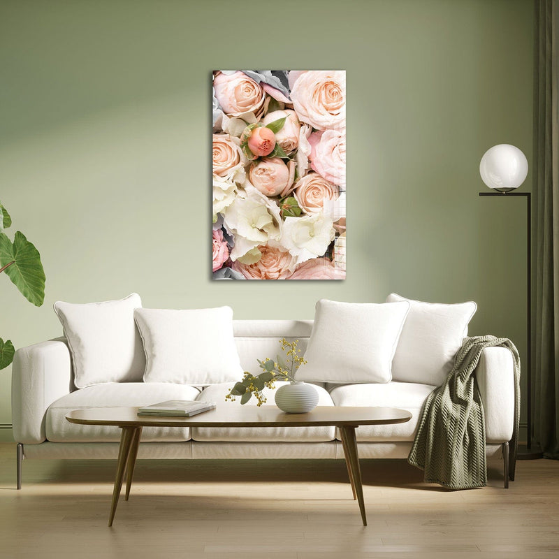 Artronauts Glass Print Roses Bouquet