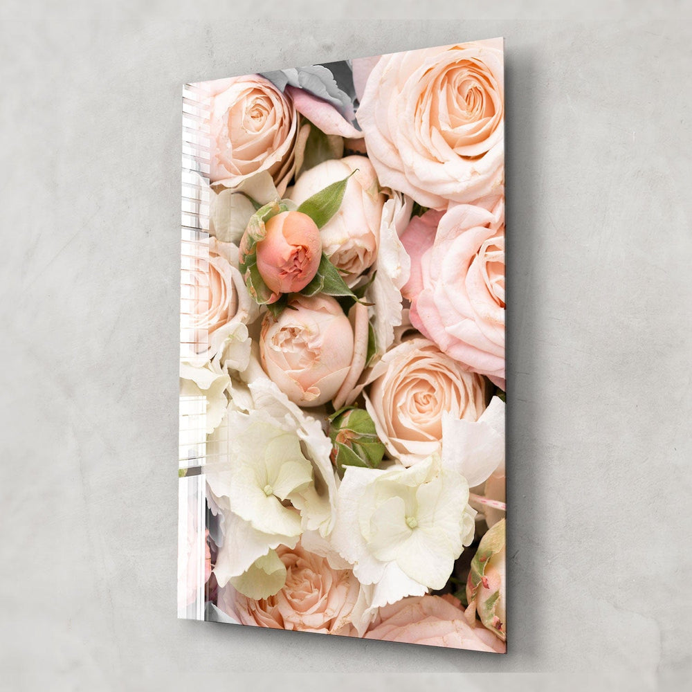 Artronauts Glass Print Roses Bouquet