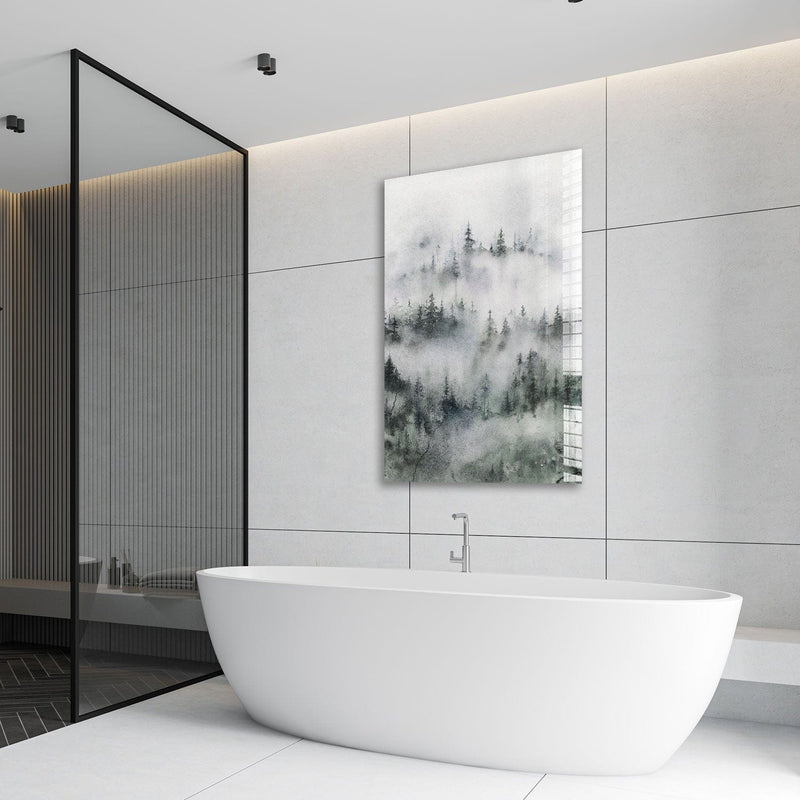 Artronauts Glass Print Forest Painting