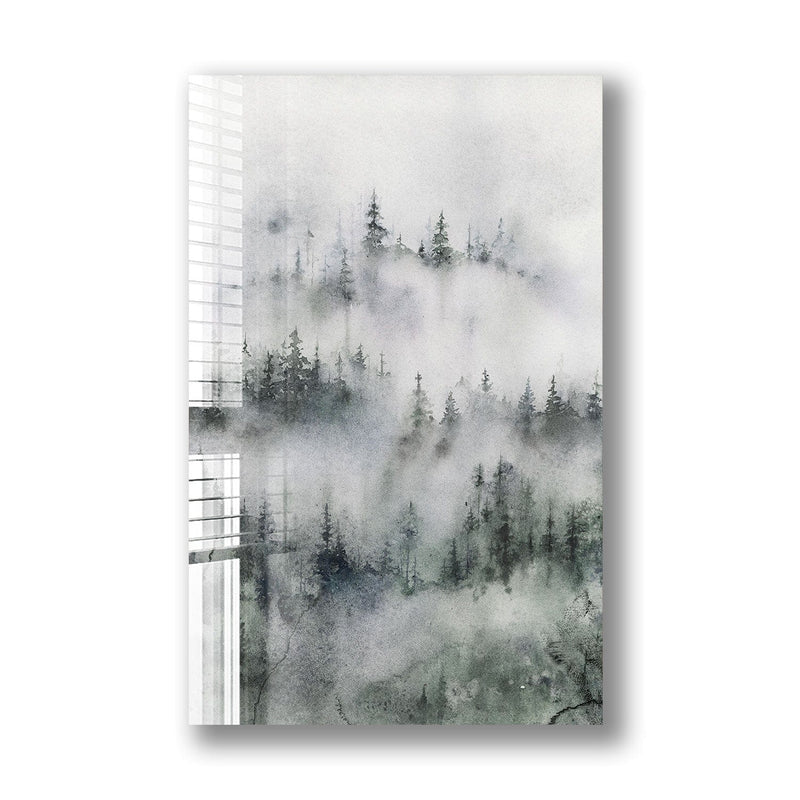 Artronauts Glass Print Forest Painting