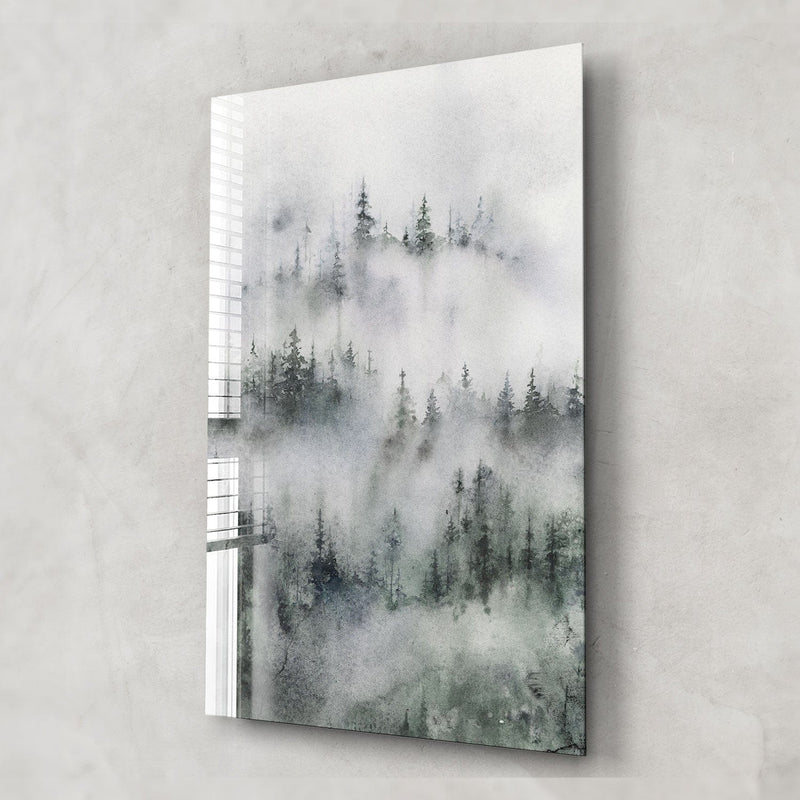 Artronauts Glass Print Forest Painting