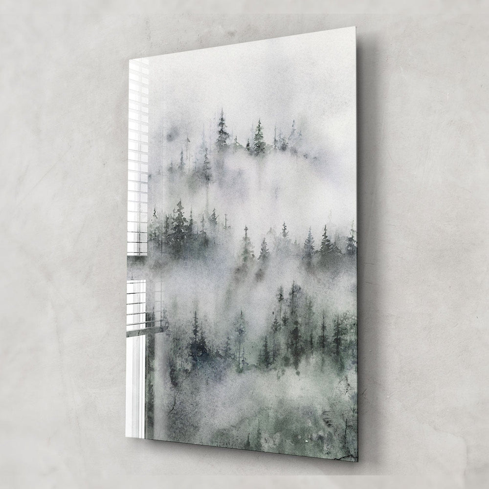 Artronauts Glass Print Forest Painting