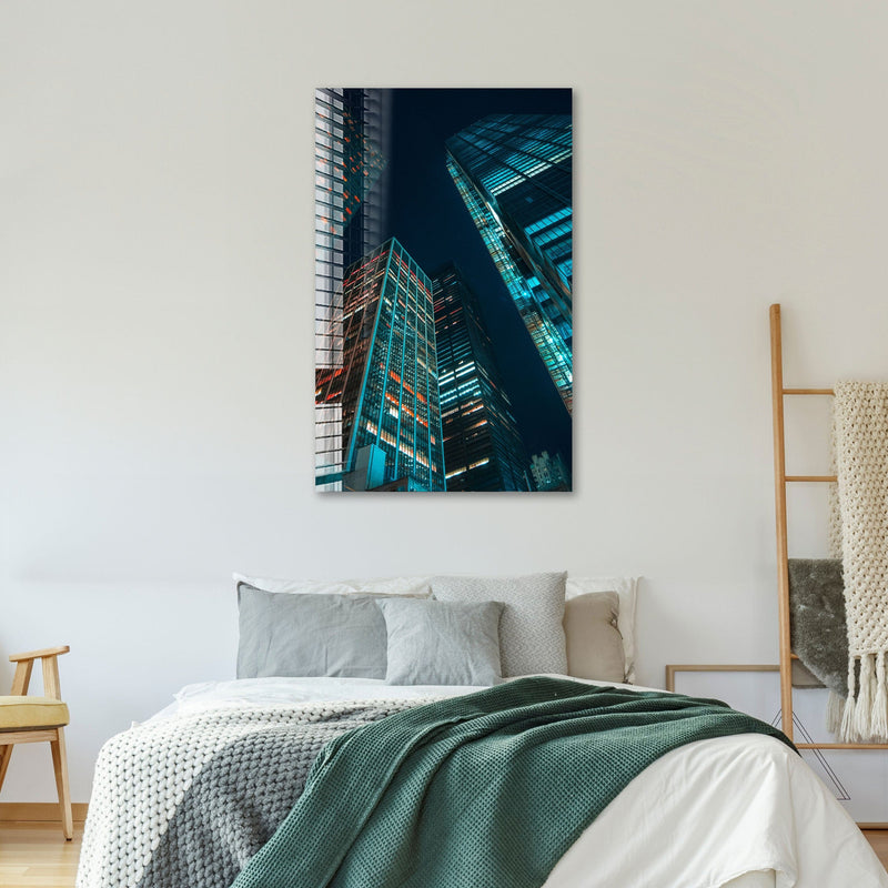 Artronauts Glass Print City Lights