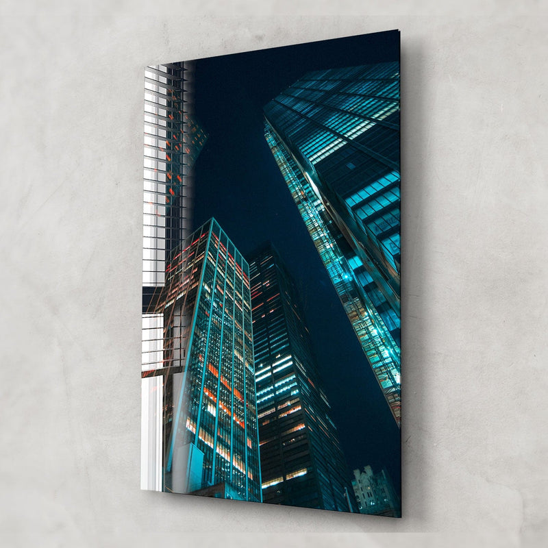 Artronauts Glass Print City Lights