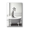 Artronauts Glass Print Bathtub Animal Giraffe