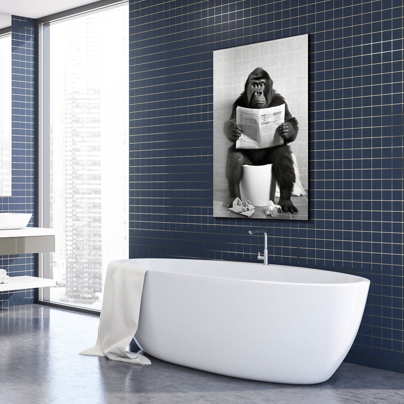 Artronauts Glass Print Toilet Animal Gorilla