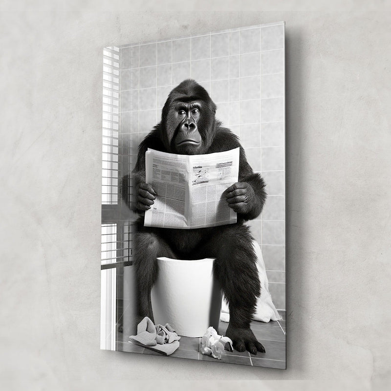 Artronauts Glass Print Toilet Animal Gorilla