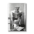 Artronauts Glass Print Toilet Animal Leopard