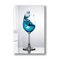 Artronauts Glass Print Blue Cocktail