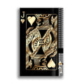 Artronauts Glass Print Golden Jack of Hearts