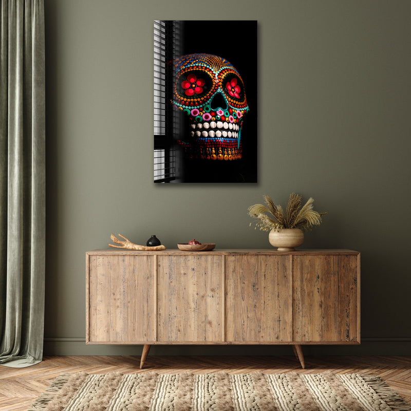 Artronauts Glass Print Calavera Sugar Skull