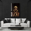 Artronauts Glass Print Golden Girl