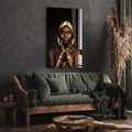 Artronauts Glass Print Golden Girl
