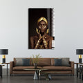 Artronauts Glass Print Golden Girl