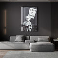 Artronauts Glass Print Love is The Answer - Banksy