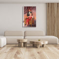 Artronauts Glass Print Tony Montana & Elvira Hancock - Scarface