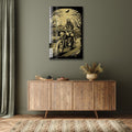 Artronauts Glass Print Skull Rider