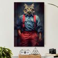 Artronauts Glass Print Mr. Cat - Tempered Glass Wall Art