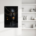 Artronauts Glass Print Golden Woman - Tempered Glass Wall Art