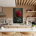 Artronauts Glass Print Vintage Rose - Tempered Glass Wall Art
