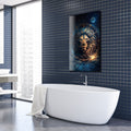Artronauts Glass Print Astrologer Lion - Tempered Glass Wall Art