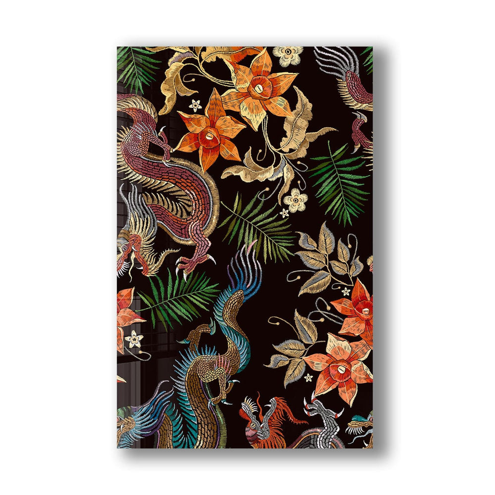 Artronauts Glass Print Japanese Strength Art - Tempered Glass Wall Art
