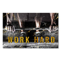 Artronauts Glass Print Work Hard - Tempered Glass Wall Art