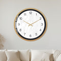 Whitewashed Wood with gold frame