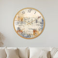 Weathered Roman Numerals with gold frame