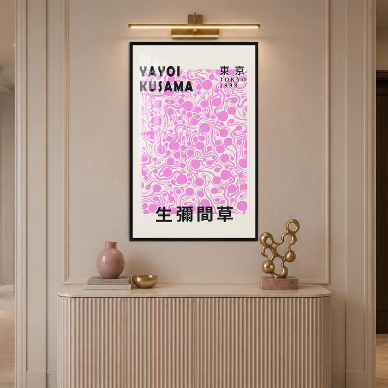 Tokyo Pink Flow with black frame