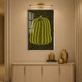 Dotted Golden Pumpkin with silver frame
