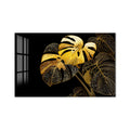Golden Monstera Leaves product shot on white background