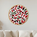 Crimson Leaf Canopy with gold frame