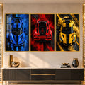 Supercar Colour Burst with gold frame