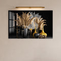 Artronauts Glass Print Pampas and Coral Still Life Glass Wall Art