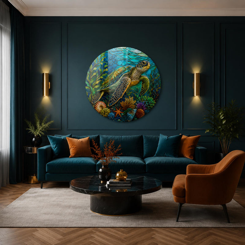 Stained Glass Sea Turtle lifestyle view