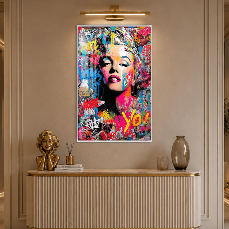 Pop Icon Graffiti with white frame
