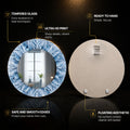 Crystal Frost — tempered glass, ultra HD print, ready to hang
