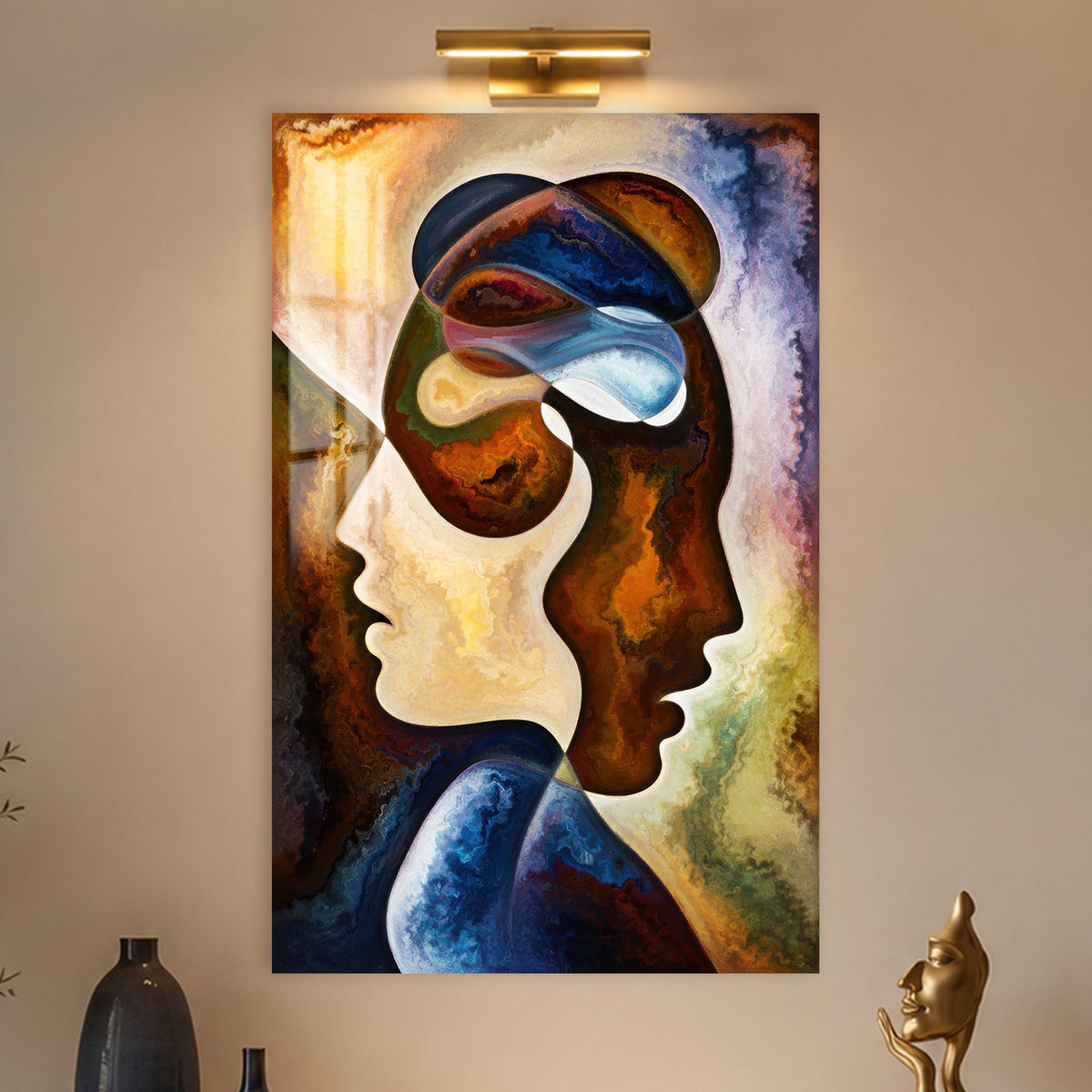 Entwined Minds in a modern room